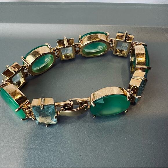 Kate Spade - Hancock Park Green & Light Blue Jeweled Bracelet - Picture 10 of 10